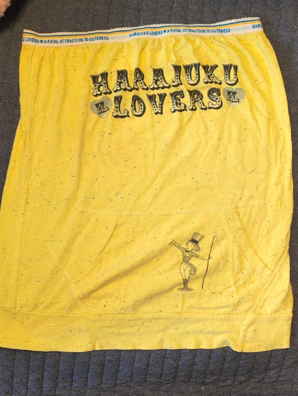 Harajuku Lovers Yellow Tube top Circus  Gwen Stefani No Doubt